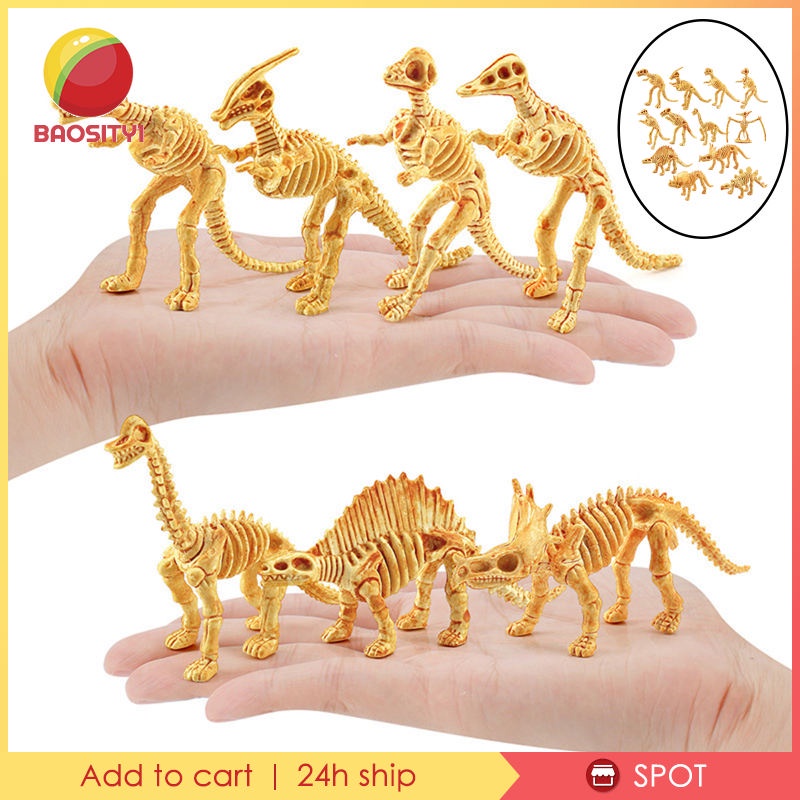 Set 12 mô hình xương khủng long đồ chơi cho bé