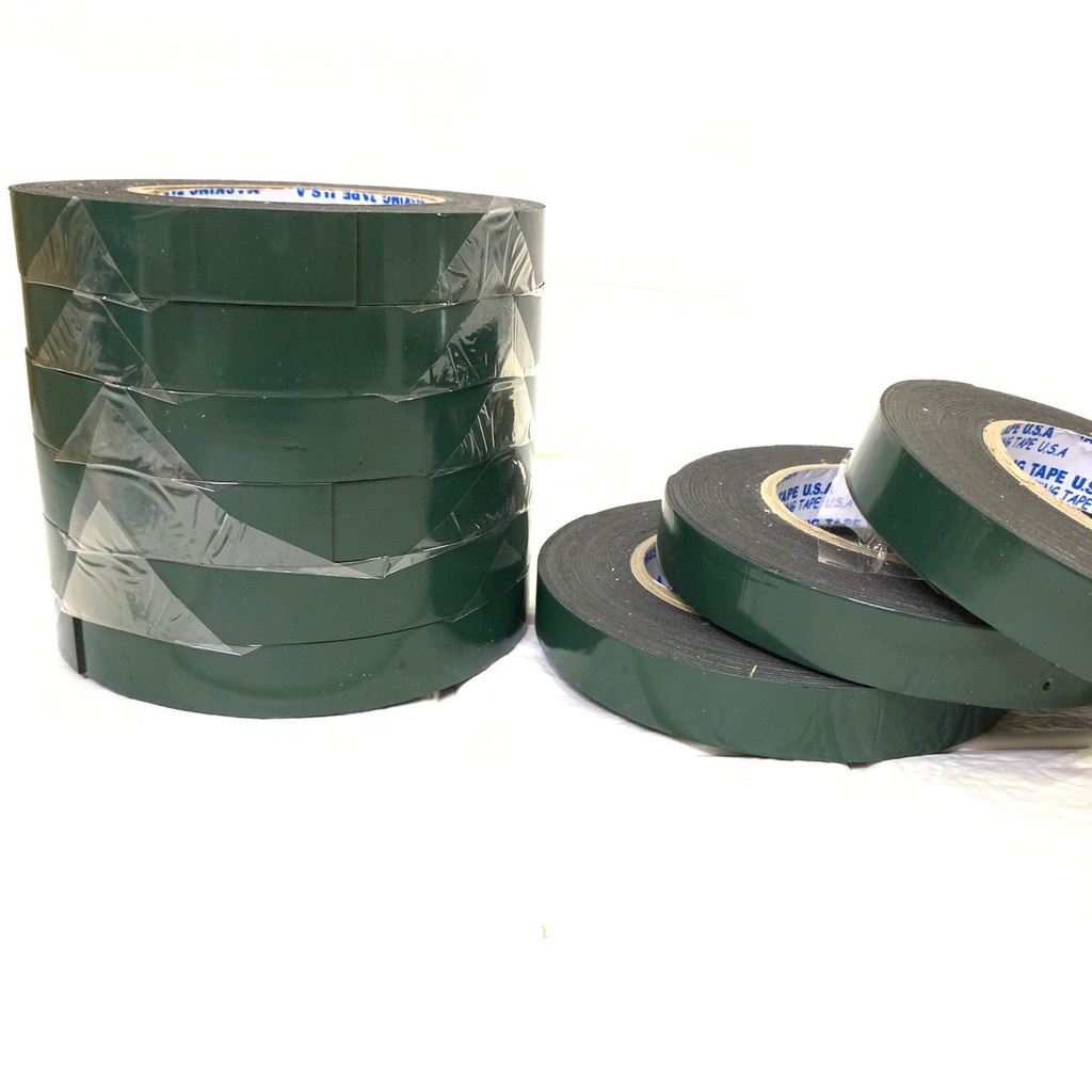 Giá sỉ 1 lốc băng keo xốp đen 2 mặt 16mm,20mm,24mm