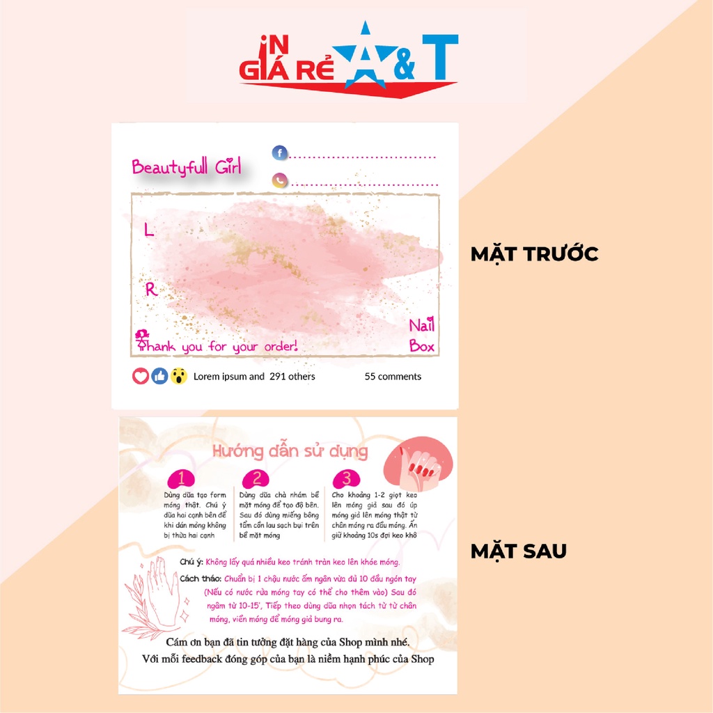 100 TAG NAILBOX, THẺ NAILBOX, BÌA NAILBOX, CARD NAILBOX-NHIỀU MẪU