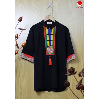 ÁO CỔ TÀU HOA VĂN PHƯỢNG Ổ ( HOA VĂN ĐẠI VIỆT)