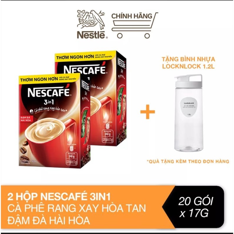 Combo 2 hộp cà phê Nestle hòa tan tặng bình | BigBuy360 - bigbuy360.vn
