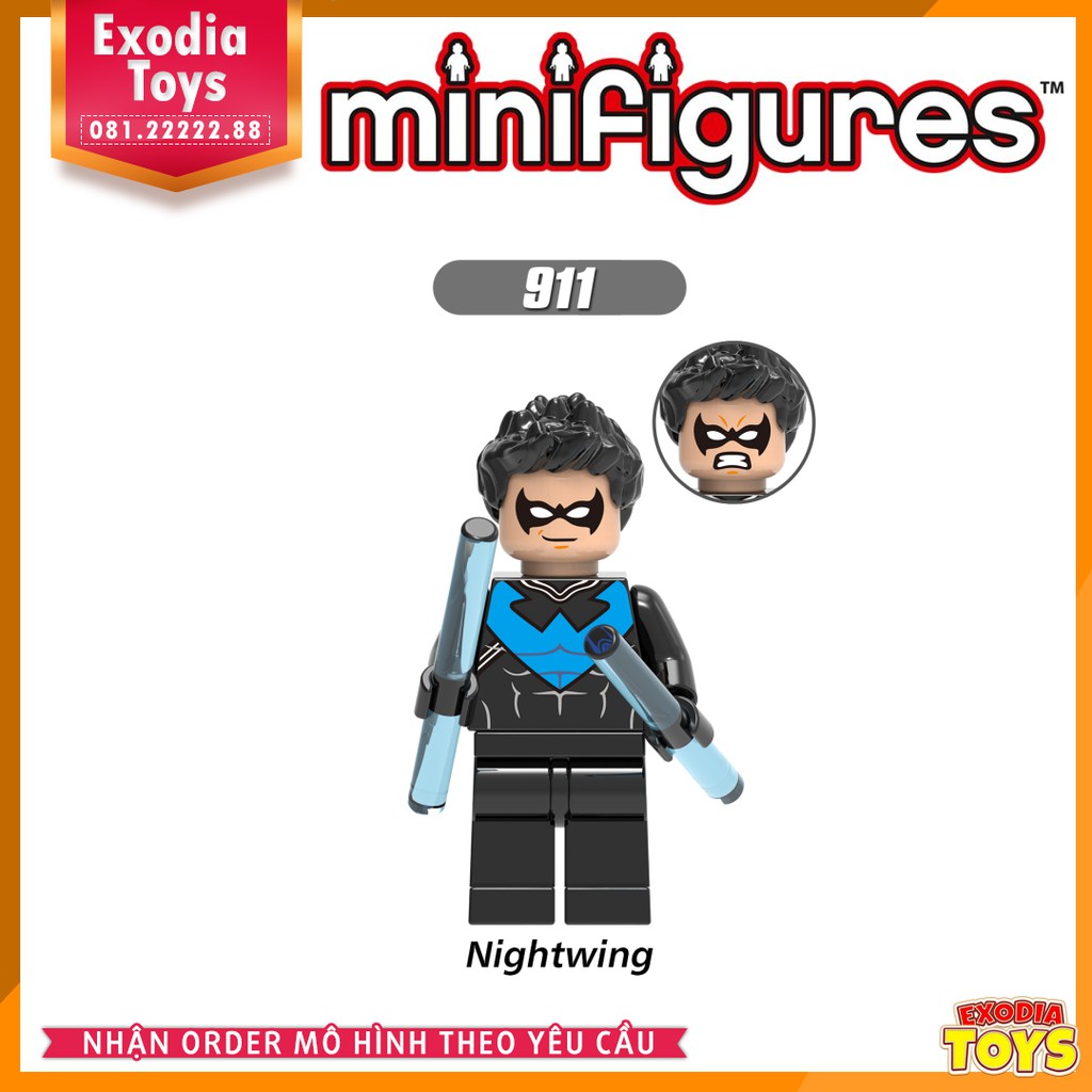 Xếp hình Minifigure Siêu anh hùng DC Comics và các siêu phản diện - Đồ Chơi Lắp Ghép Sáng Tạo - X0198