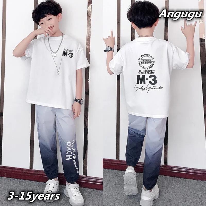 Bộ 2 Món Áo Thun + Quần Short Thời Trang Cho Bé Trai Từ 3-4 - 5-6 - 7-8 - 9-10 - 11-12 Tuổi