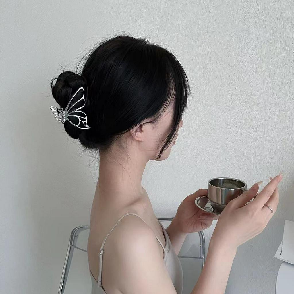 Kẹp Tóc Kim Loại Hình Cá/Bướm/Gấu/Thỏ/Sao Mạ Vàng Bạc Đính Đá Ngọc KT21B