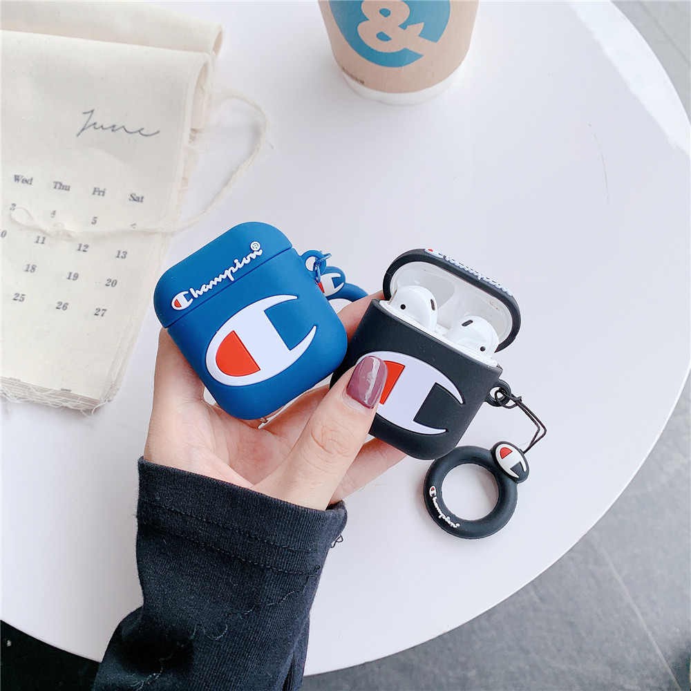 [CX] thiết kế thương hiệu thời trang airpods 1/2 Gen case inpods Champ i12 TWS i12s Ốp lưng Airpods pro Tai nghe Bluetooth Bảo vệ chống rơi Vỏ mềm airpods vỏ bọc airpods tai nghe không dây vỏ silicon