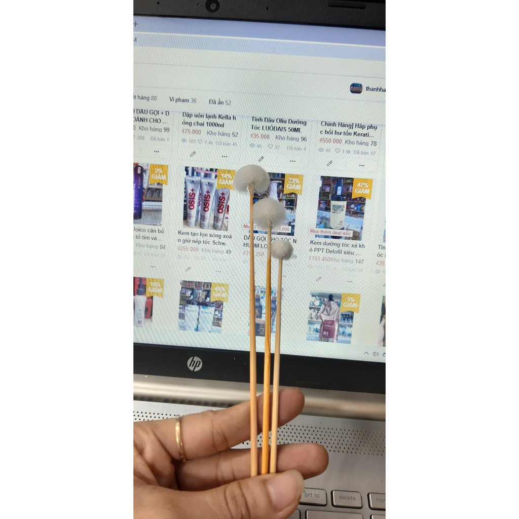 Bông rái tai lông vịt sạch loại 1 dùng cho em bé hay người lớn đều được, dùng gia đình, tái sử dụng