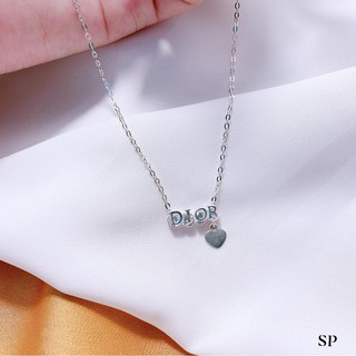 DÂY CHUYỀN DIOR BẠC LIỀN MẶT