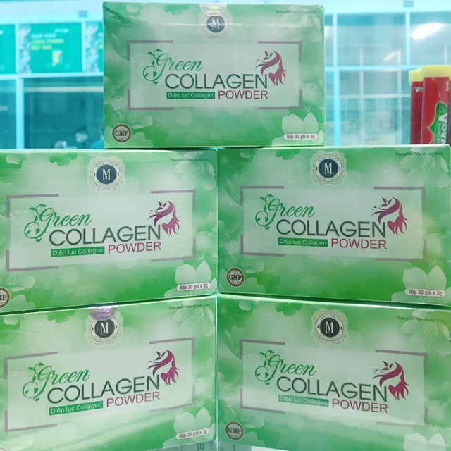 [Chính Hãng] Diệp lục collagen mẫu mới GMP