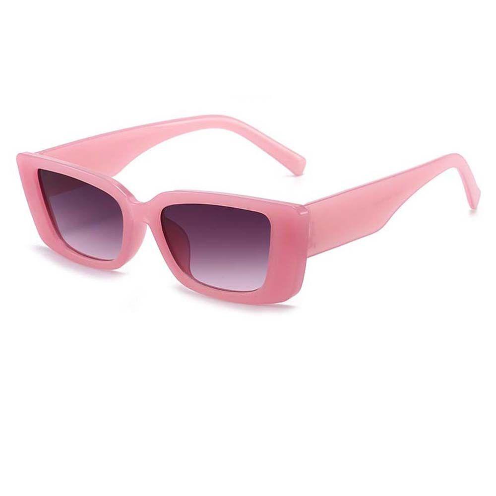 Kính Mát Hình Chữ Nhật Màu Đen Chống Tia UV Phong Cách Âu Mỹ