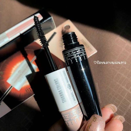 Mascara không thấm nước dày &amp; tơi mi 2 đầu Sivanna Colors 6X