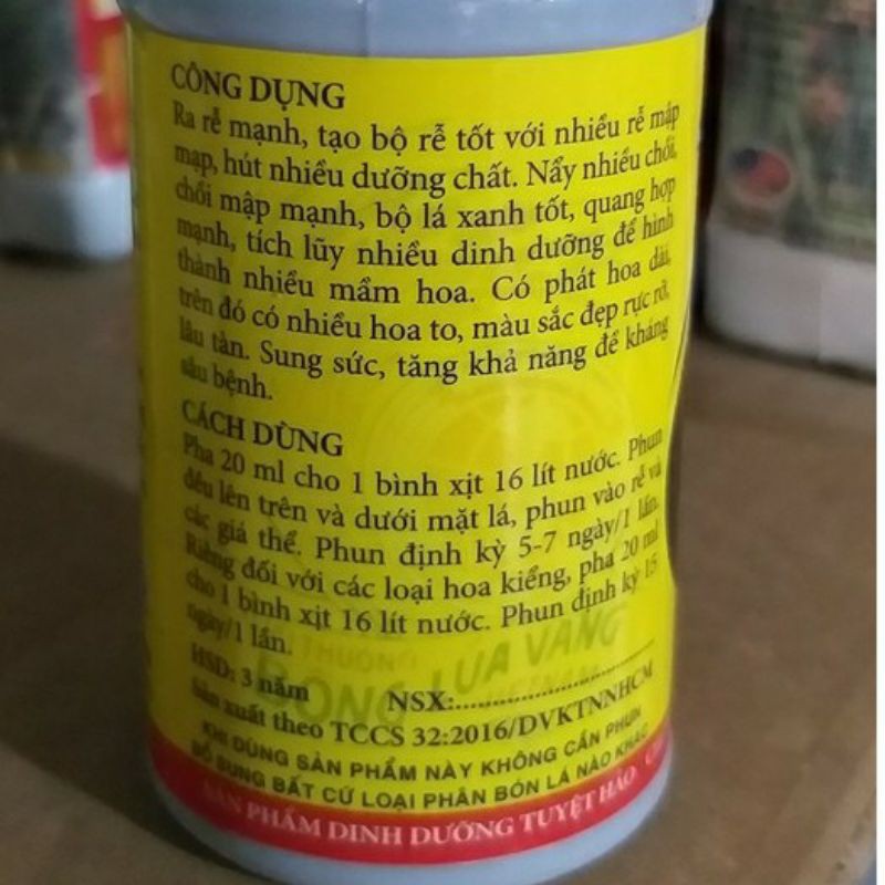 Chai 250ml Phân bón lá Cao cấp, đậm đặc B1 HVP chuyên dùng cho phong lan, cây cảnh