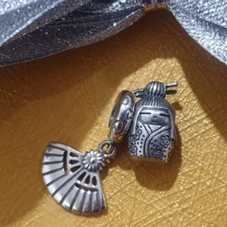 Charm bạc 925 búp bê và treo quạt
