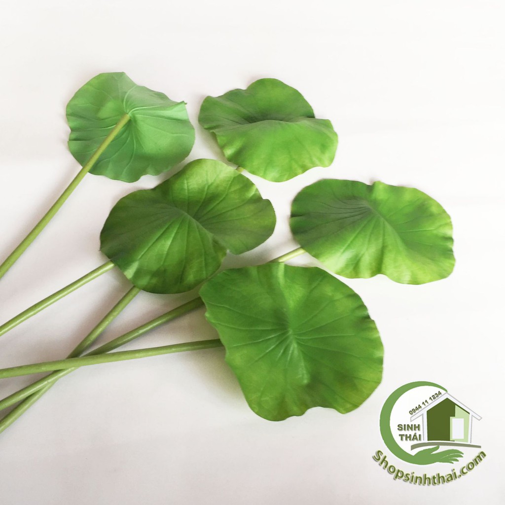 Lá sen giả - cành lá sen cao cấp - 1 lá
