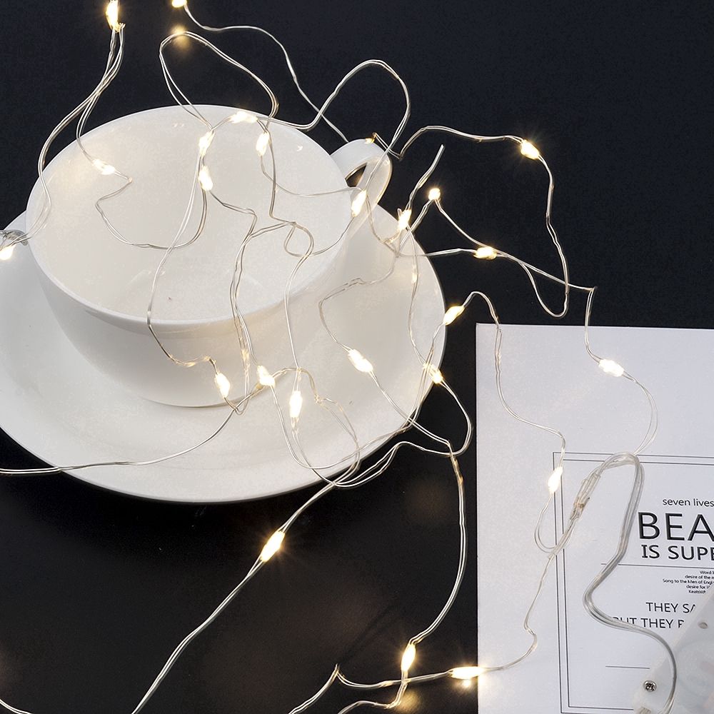 Dây Đèn LED 2m-10m Tùy Chọn Trang Trí Giáng Sinh Đa Dụng