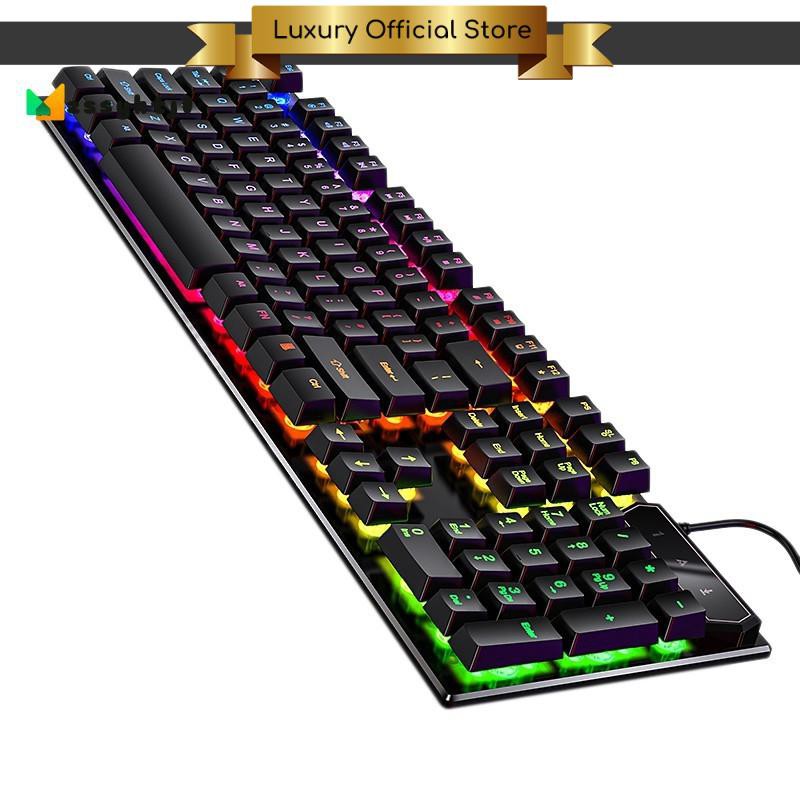 Bàn phím gaming LED chính hãng Yindaao V4 - Bàn phím chuyên game cho game thủ - Siêu chống nước