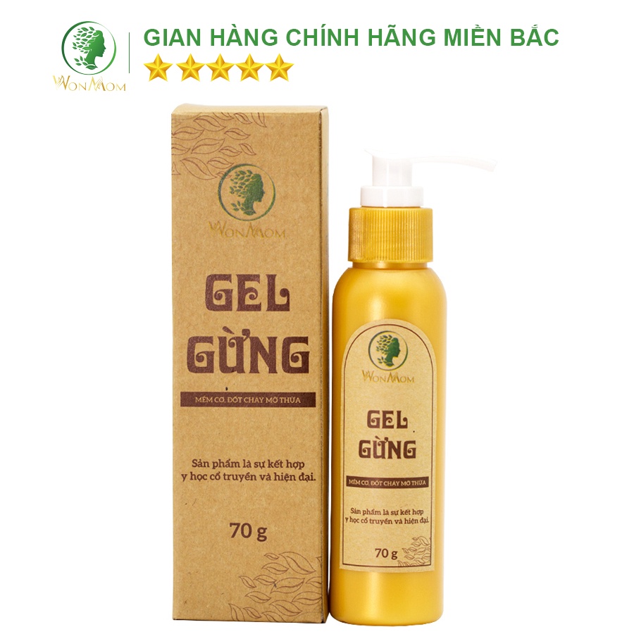 Gel gừng thảo dược Wonmom 70g