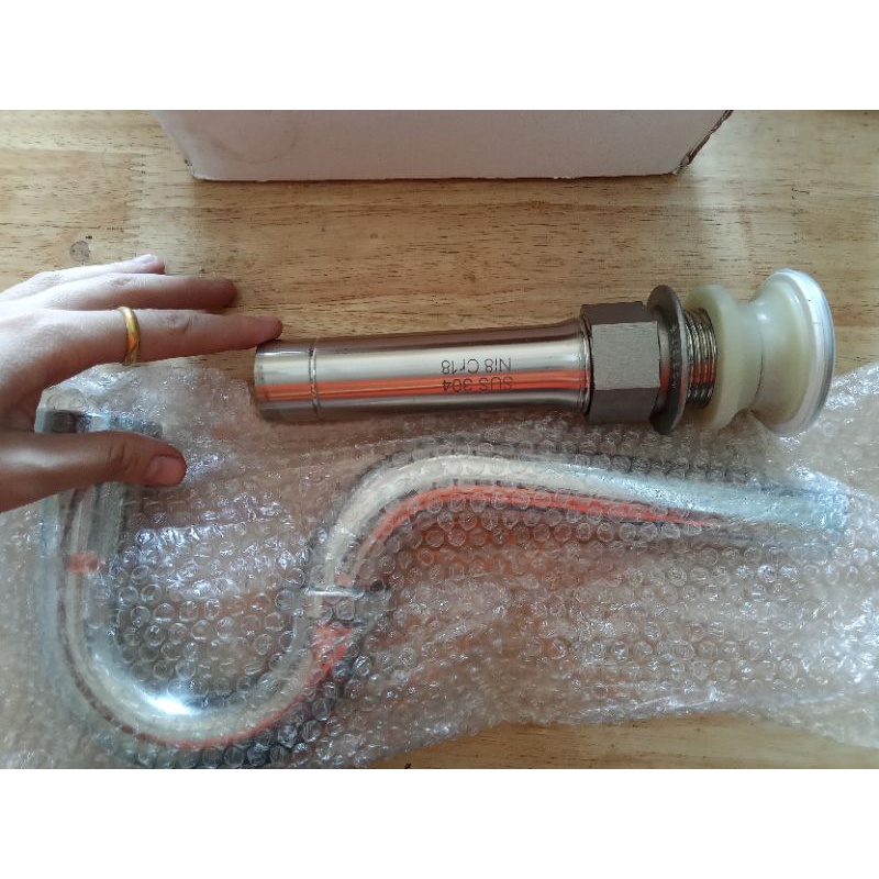 Xi phông thoát nước chậu rửa mặt inox 304, xi phông thoát nước đồng