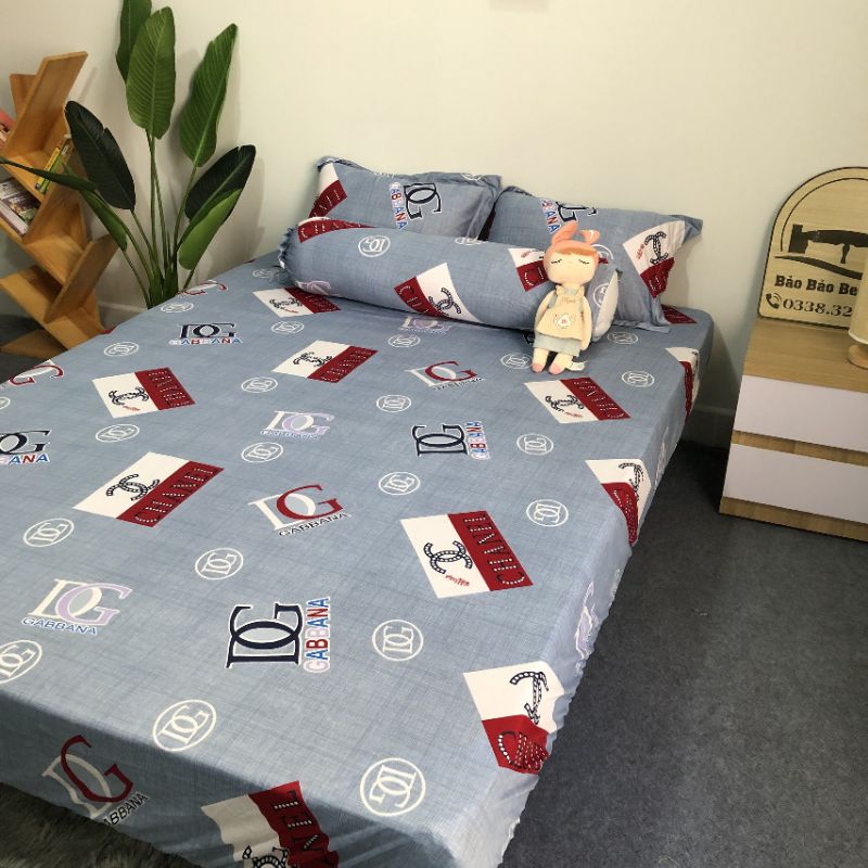 Bô ga và vỏ gối thun Hàn Thương Hiệu - drap thun Hàn