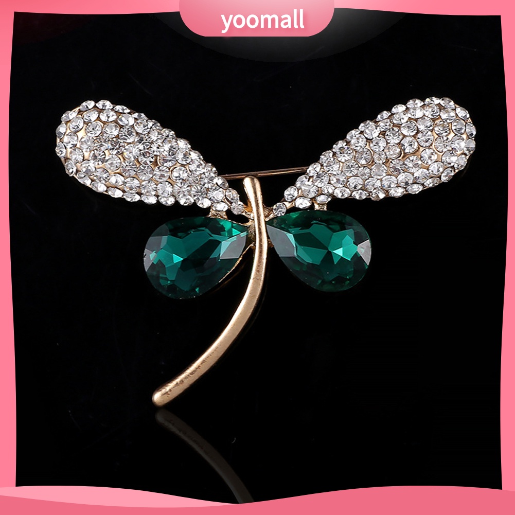 Ghim Cài Áo Hình Chuồn Chuồn Đính Đá Nhân Tạo Thời Trang Cho Nữ