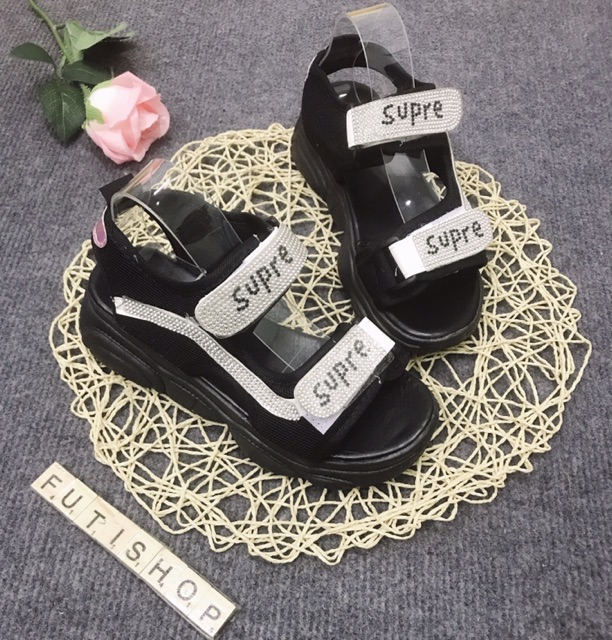 Giày sandal quai ngang nữ sepre lấp lánh