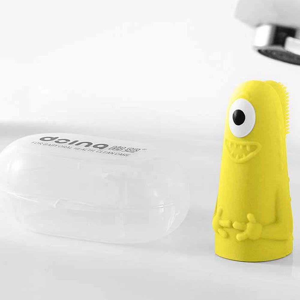 Bàn Chải Silicone Đeo Ngón Tay Chăm Sóc Răng Miệng Cho Bé Sơ Sinh