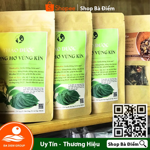 Set 2 Gói Thuốc Xông Vùng Kín | Tặng 1 Gói Lá Xông Toàn Thân | Thảo Dược Xông Vùng Kín Sau Sinh - Shop Bà Điểm