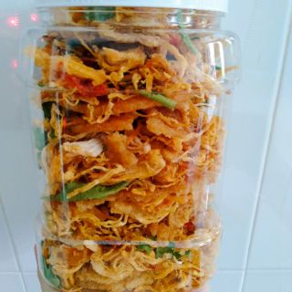 (Tặng 1 bịch cơm cháy mỡ hành)500g cơm cháy lắc khô hà loại 1 không hôi dầu, không vụn