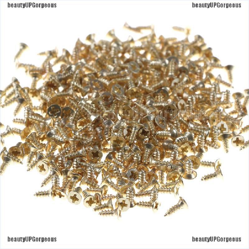 Ốc vít bằng đồng thau phẳng tự đóng màu vàng đẹp mắt