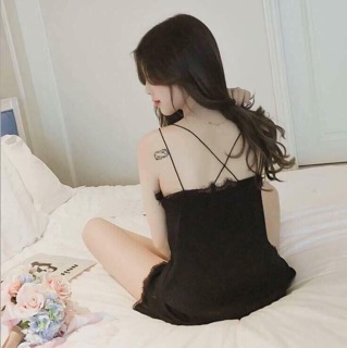 Bộ ngủ lụa hai dây