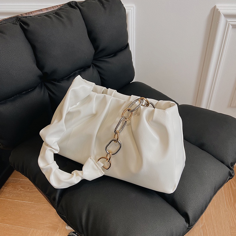 Túi IELGY đeo vai màu trơn hình đám mây phong cách hàn quốc dễ phối đồ cho nữ