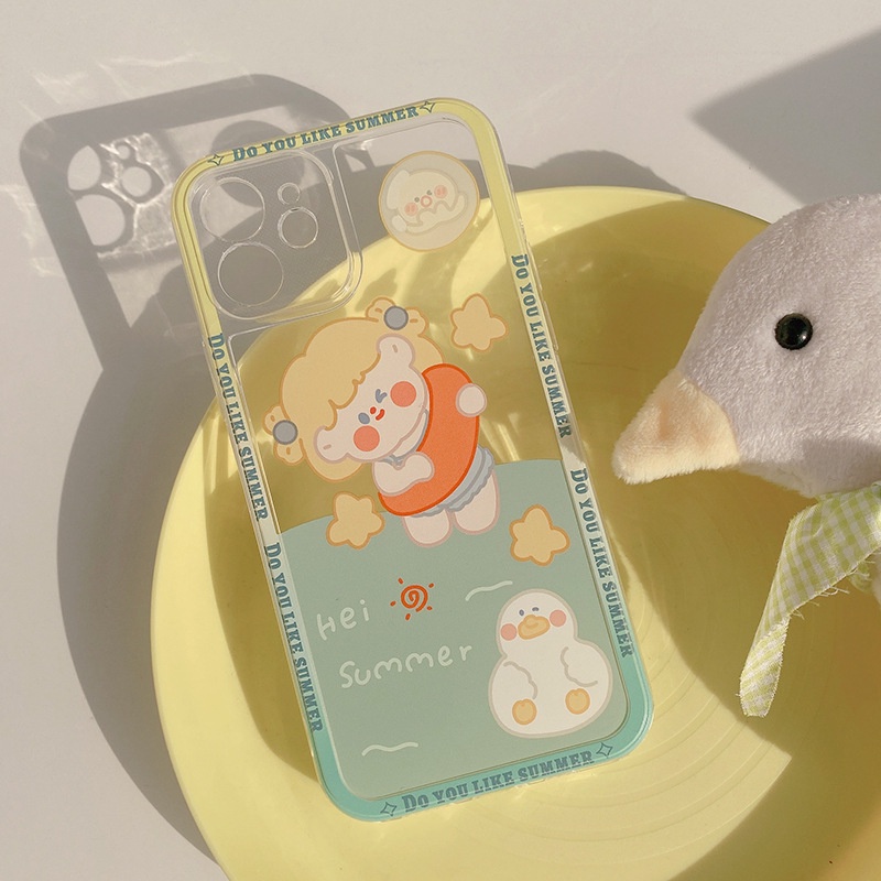 Ốp lưng iphone silicon hoạt hình dễ thương cho Iphone 7 8 Plus SE X XS XS Max 11 12 13 Pro Max