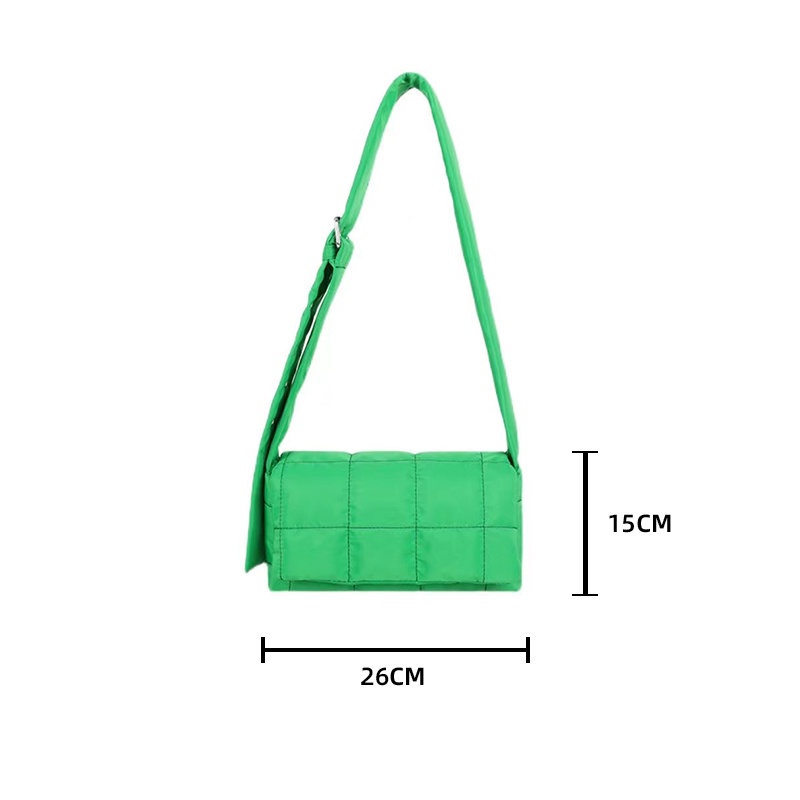 Túi đeo chéo nữ mây cá tính túi đeo chéo vải phao túi gối