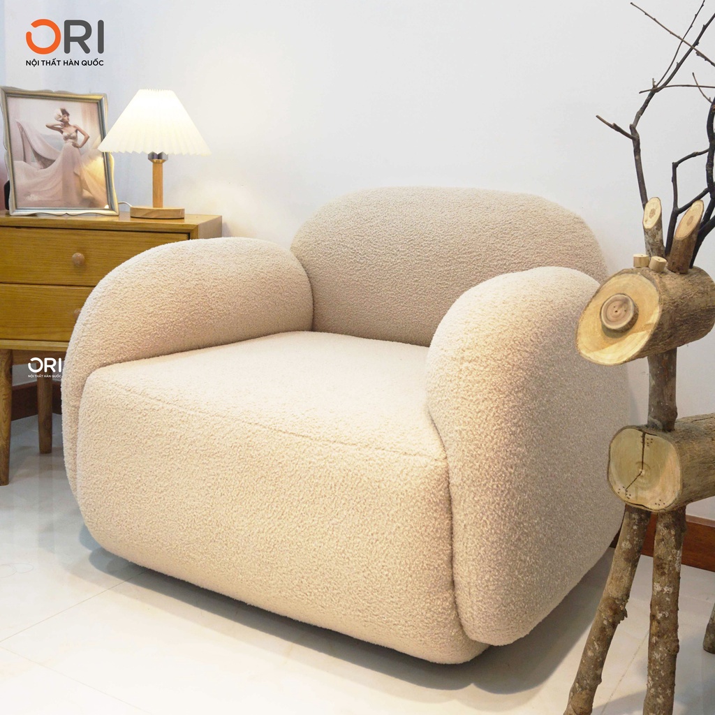 Sofa mini BUNNY thư giản Hàn Quốc cao cấp - Hàng độc quyền ORI NỘI THẤT HÀN QUỐC