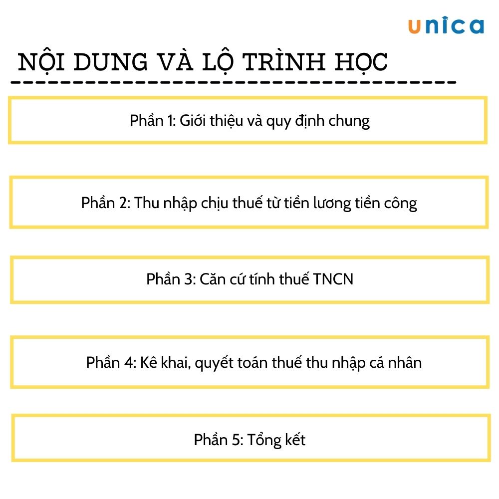 Khóa học Kinh nghiệm kê khai và quyết toán thuế thu nhập cá nhân từ A - Z , GV Nguyễn Hoàng UNICA