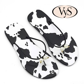 Dép xỏ ngón kẹp nữ hoạ tiết bò sữa thời trang VYS TA6731 (Nhiều màu)