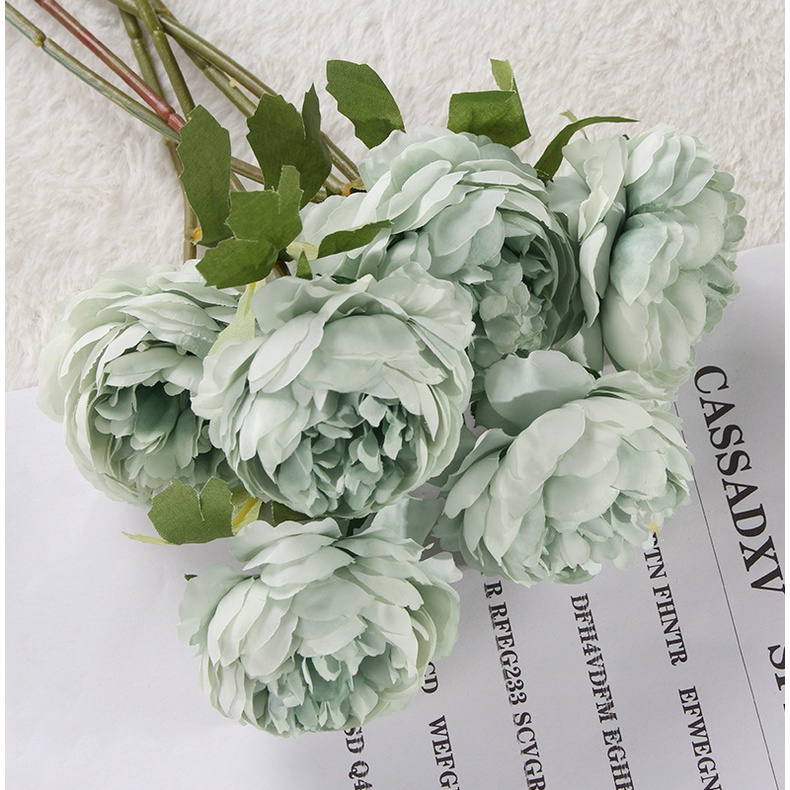 Hoa giả - Hoa Mẫu đơn giả - Lọ trang trí - Trang trí nội thất