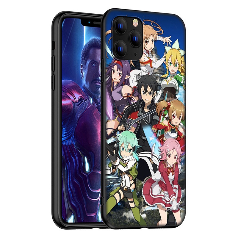 iPhone XR X Xs Max 7 8 6s 6 Plus 7+ 8+ 5 5s SE 2020 Soft Case 119LU Sword Art Online Casing