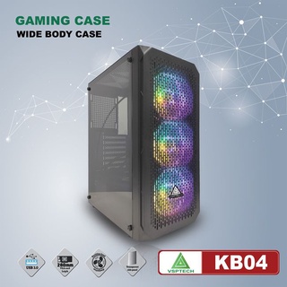 Thùng máy tính case vsp ca kb04 1 mặt kính cường lực