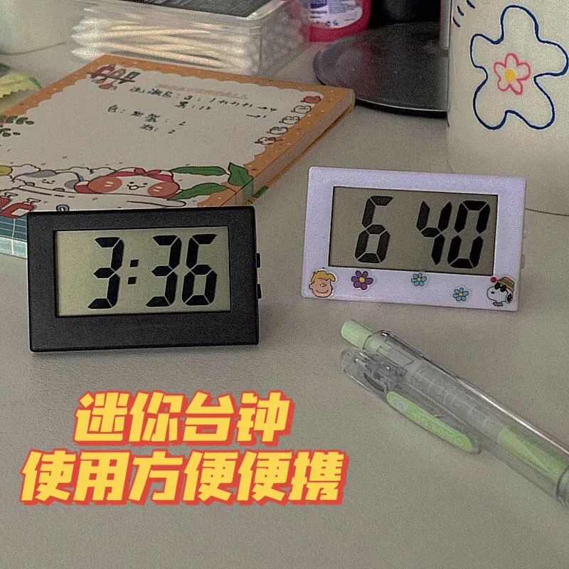 Dễ Thương Đồng Hồ Điện Tử Mini Để Bàn Thiết Kế Đơn Giản Tiện Dụng Cho Học Sinh