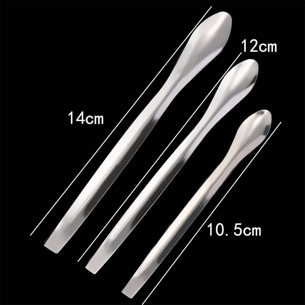 Bộ 3 muỗng thép dùng cho thí nghiệm kích cỡ 10.5/12/14cm