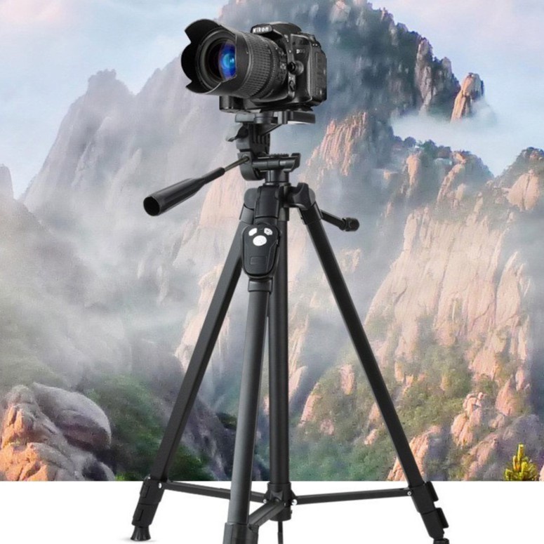 Giá đỡ điện thoại 3 chân, Tripod 3388 cho điện thoại, máy ảnh dùng  để quay phim, chụp ảnh, livestream có điều khiển