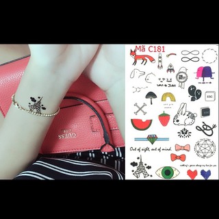 Hình xăm dán nhỏ Hàn Quốc C181