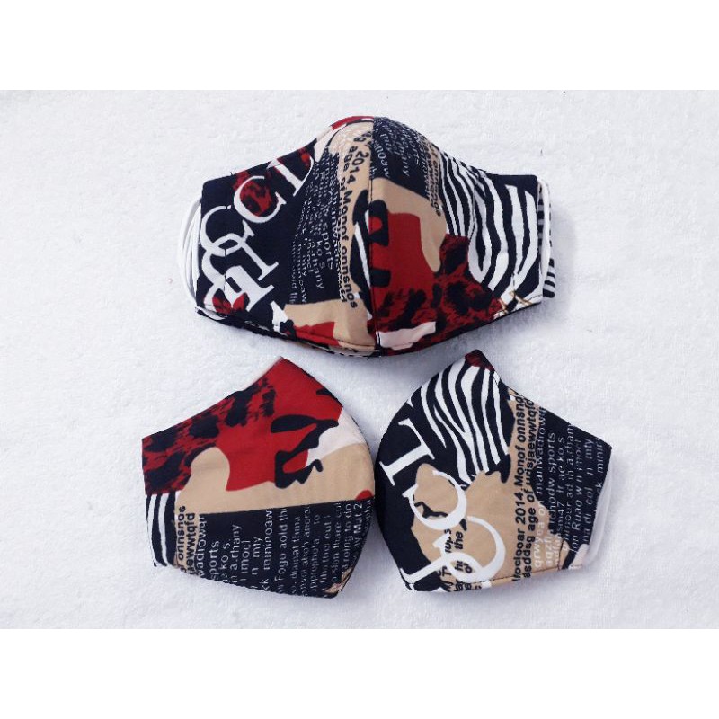 Khẩu Trang Vải CAO CẤP, size người lớn, đen họa tiết | BigBuy360 - bigbuy360.vn