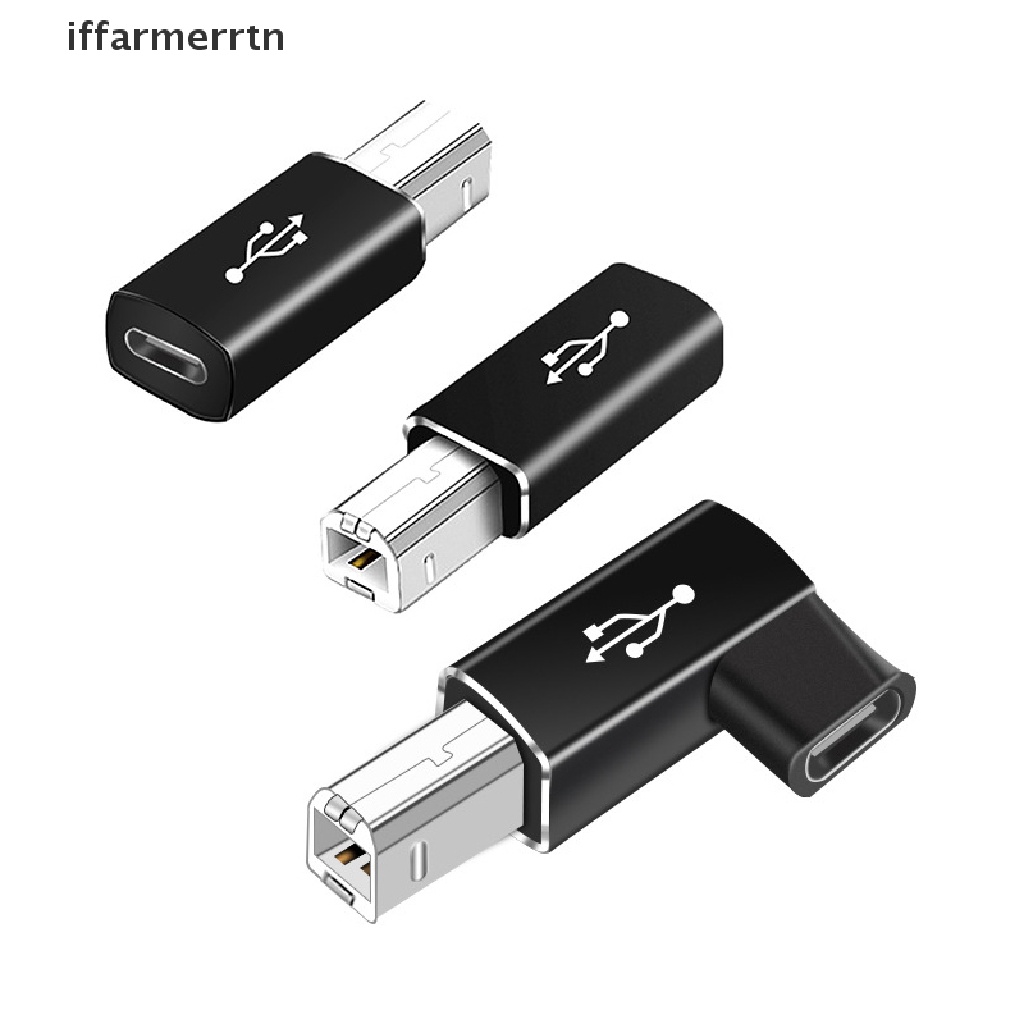 {iffarmerrtn} USB Type C Female to B Male Adapter Scanner Printer for MIDI Controller Keyboard hye