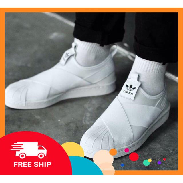 [SALE + FREESHIP] Giày Sneaker nam nữ Adidas SuperStar SlipOn các màu