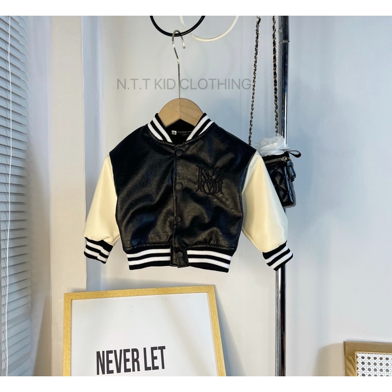 Áo khoác da cao cấp cho bé yêu