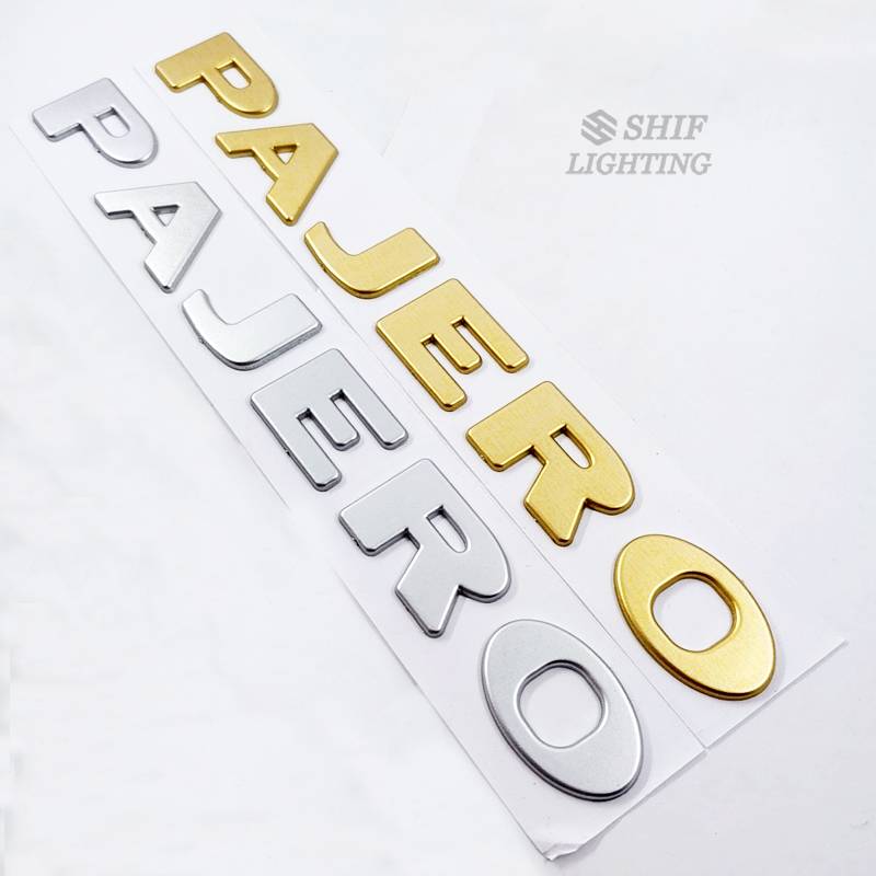 Hình dán chữ Pajero Sport trang trí xe hơi độc đáo