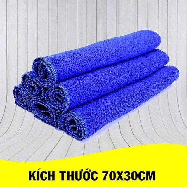 Combo 2 Khăn Microfiber Mềm Mịn Thấm Hút Nước Tốt Chuyên Dụng Lau Rửa Xe Hơi Ô Tô 3M (màu ngẫu nhiên)