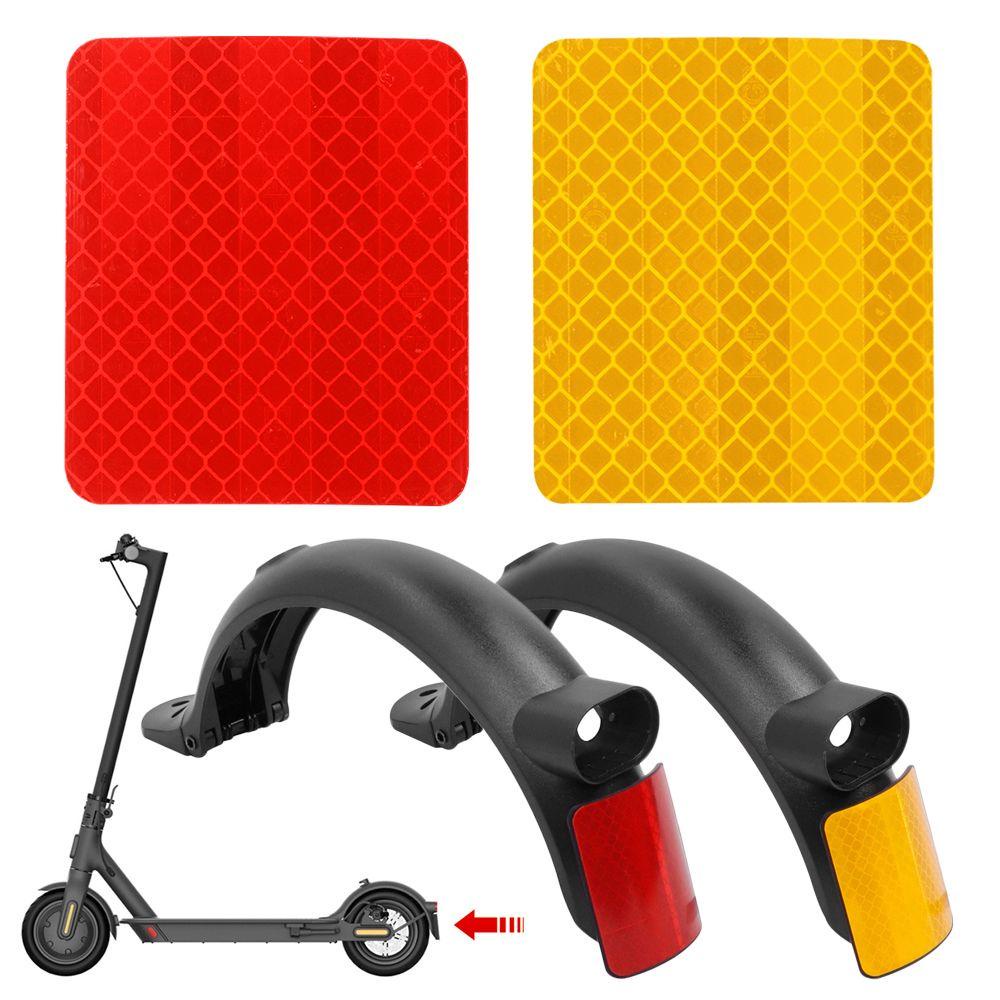 MUVAKO Set 1 / 2 Miếng Dán Phản Quang Màu Đỏ / Vàng Cảnh Báo An Toàn Cho Xe Scooter Điện