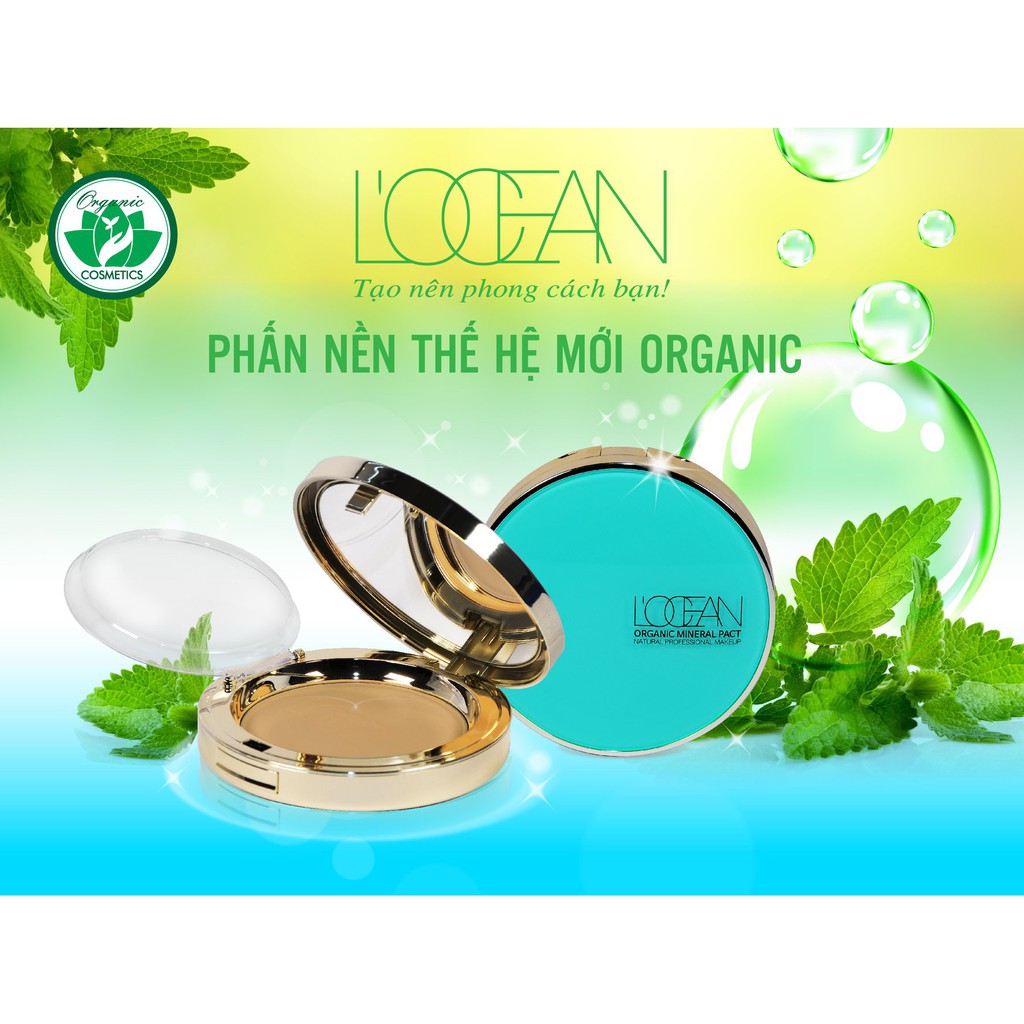 PHẤN NỀN HỮU CƠ ORGANIC L'OCEAN – 15G, SIÊU MỊN CHO DA LUÔN RẠNG NGỜI | BigBuy360 - bigbuy360.vn